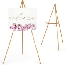 VISWIN 63" Wooden Tripod Display Easel Stand for Wedding Sign, Poster, A-Frame A