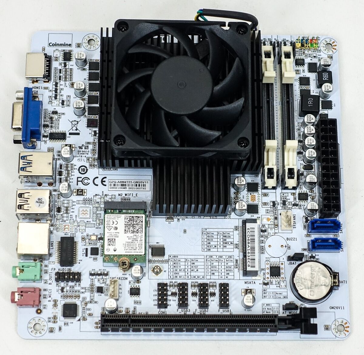 Coinmine ITX Motherboard with AMD A8-4555M and Radeon HD Coinmine ITX Motherboard with AMD A8-4555M and Radeon HD