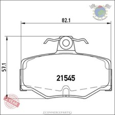 Kit Bremsbeläge Brembo Hinterachse für NISSAN ALMERA TINO II PRIMERA D