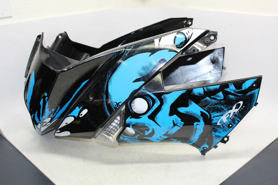 2011 Kawasaki Ninja 650r Ex650c Front Upper Nose Fairing Side Cowl Shroud Set - Image 2 of 4