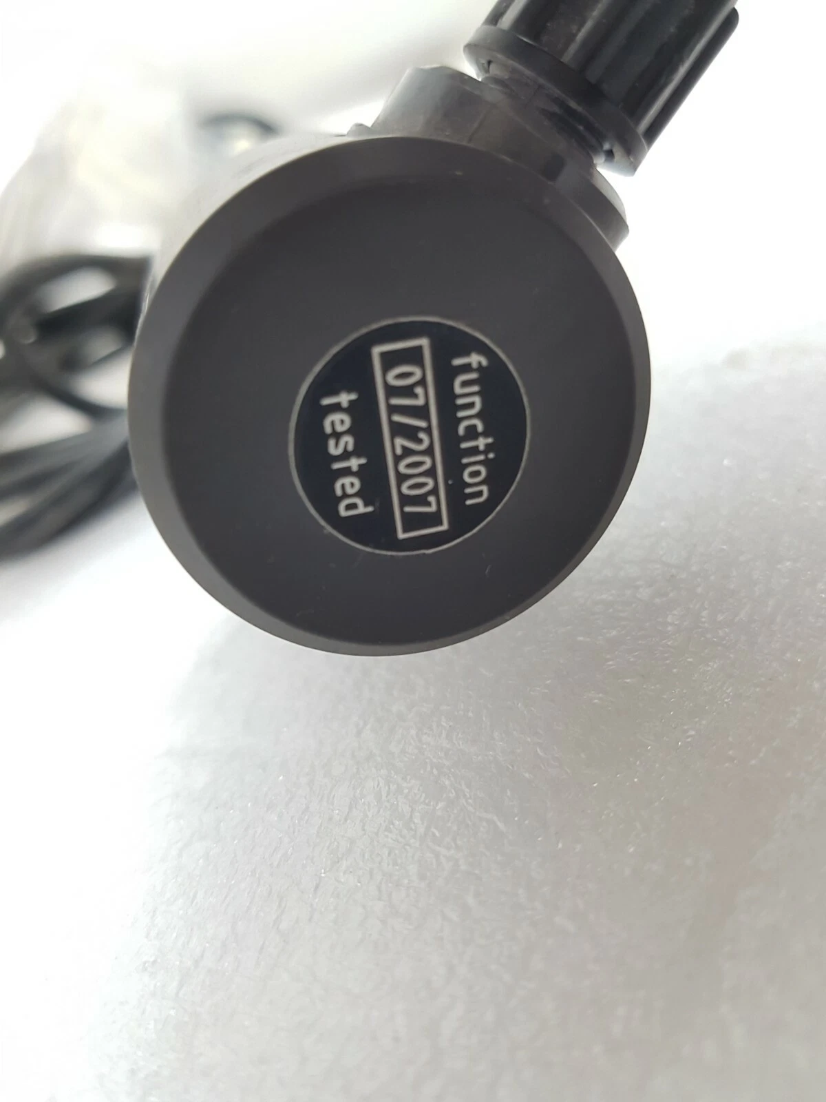 Factory sticker dated 07/2007 on the top cap of the suction lance
