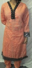 summer beautiful embroidery lawn cotton salwar kameez Size XL 44
