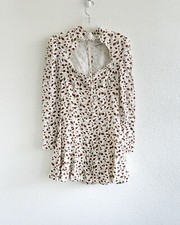 Reformation Vivianne Floral Long Sleeve Mini Dress Marion Size 4