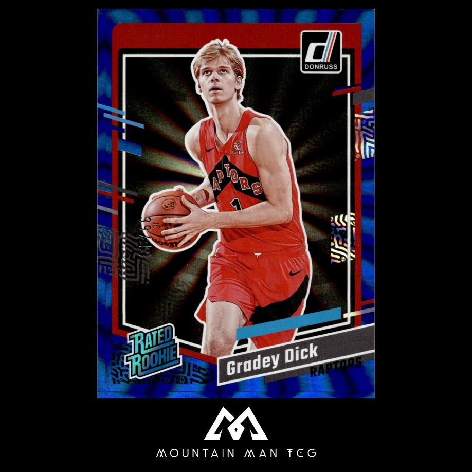 2023-24 Panini Donruss - Blue Laser Holo /49 #247 Gradey Dick (RC)