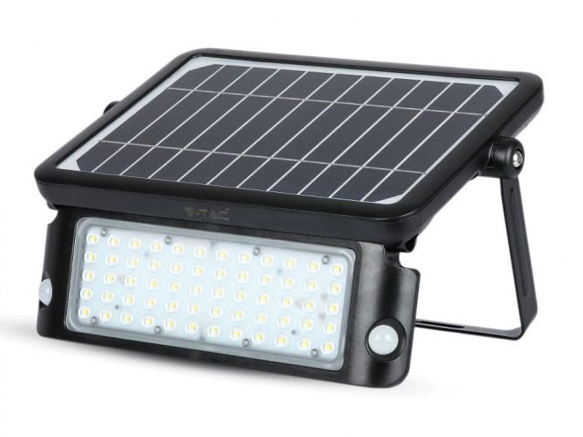 Proiettore LED Solare 10W 4000K IP65 - Doppia Rilevazione PIR