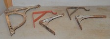 5 antique barn brackets Samuel Sloan shelf sink holder collectible industrial 