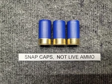 READ AD! 3- pcs 12 GAUGE Short Mini Stubby SNAP CAPS snap cap Free Ship 12 ga