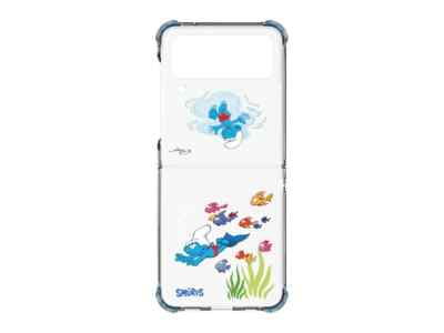 UX Cover for Galaxy Z Flip4 Smurf Swimming Case