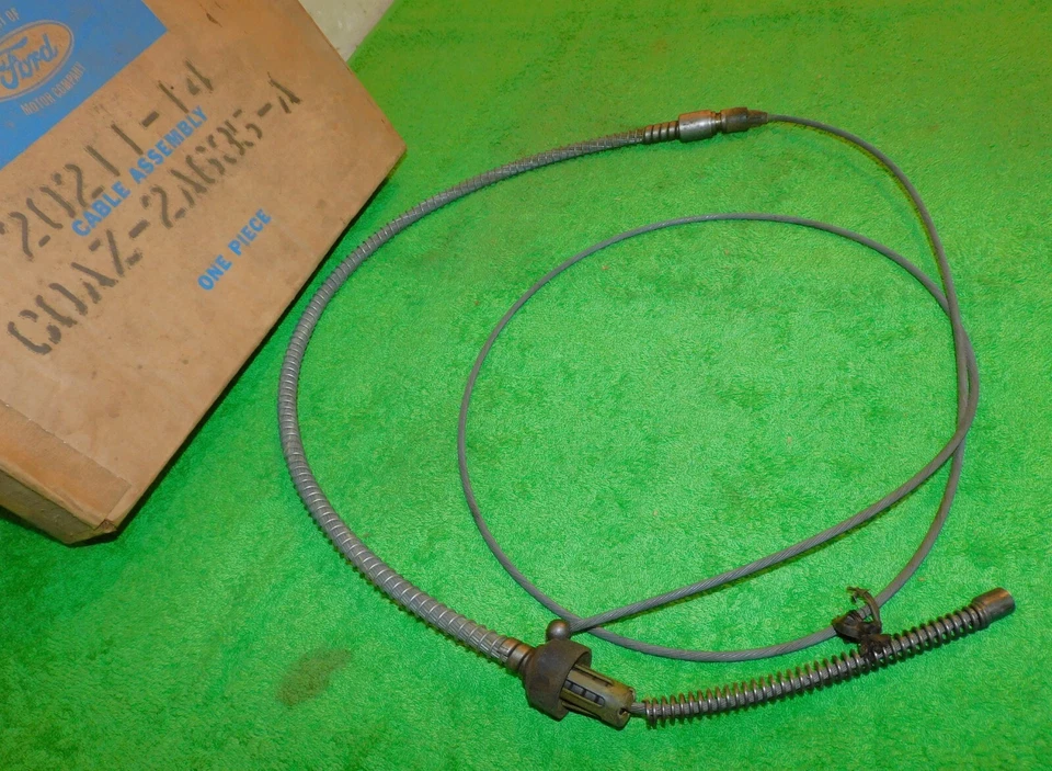 1960 Fairlane Galaxie 1961 Special Meteor Monterey NOS PARKING BRAKE REAR CABLE - Image 2 of 4