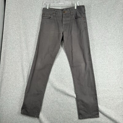 Tenden Selvedge Denim Jeans Men s Size 34 x 32 Button Fly Made In USA Gray