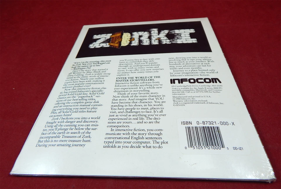 C64:  Zork I - Infocom 1988 Goldbox *New* - Bild 2 von 2