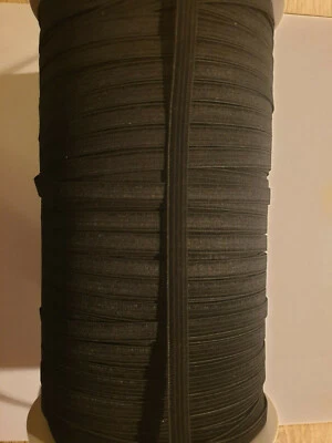 MARKENLOS (1,18 € /m )5 m Deutsche Marken Gummiband breite :7 mm Schwartz (Gs7 mm