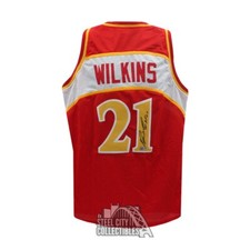 Dominique Wilkins Autographed Atlanta Custom HOF06 Red Basketball Jersey-Tristar