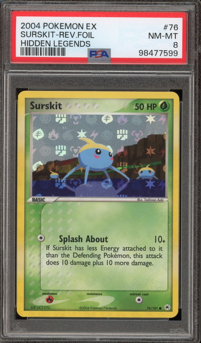 Pokemon Surskit EX Hidden Legends Reverse Holo #76 PSA 8 | eBay