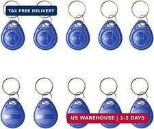 ETEKJOY 10 PCS Writable 125kHz RFID Key Fob Proximity ID Card Token Tag Rewritab