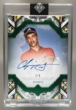 2025 Topps Transcendent Collection Chipper Jones Auto Emerald 2/5 Braves