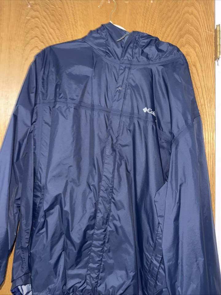 Columbia Men's Waterproof Jacket XXL Watertight II Omni Tech Hiking Green - Image 3 of 4