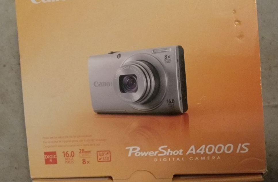 Canon PowerShot A4000 IS 16.0MP Digital Camera - Blue for sale