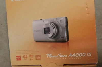 Canon PowerShot A4000 IS 16.0MP Digital Camera - Blue for sale