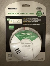 Universal Sensing Plus Multi Criteria Detection Smoke Fire Alarm Bedroom bat 10y