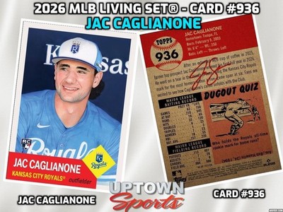 Jac Caglianone - 2026 MLB Living Set  - Card 936 -Presale