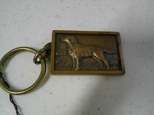 SWANK Solid Bronze Irish Setter Keychain
