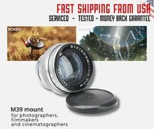 50mm f/2 JUPITER-8M Soviet Lens copy Sonnar Mount CONTAX RF For KIEV 2, 3, 4