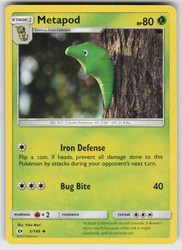 Metapod 2/149 Sun & Moon Base Set Uncommon