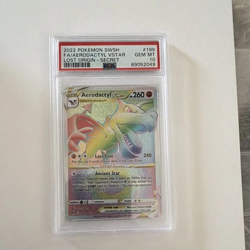 The Pokémon Company PSA 10 2022 Aerodactyl VSTAR 199/196 Lost Origin Holo