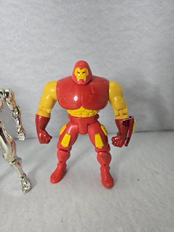 Lote de 3 figuras de acción vintage de Marvel ToyBiz 5" Fantastic Four Avengers Iron Man Foto 2 de 4