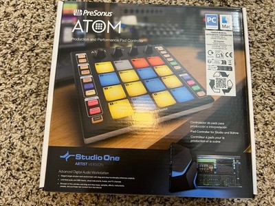 PRESONUS ATOM 16 Pad USB MIDI RGB DJ Controller for Studio One Drum Controller