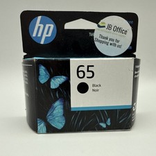 Brand New HP 65 Black Ink Cartridge Genuine OEM N9K02AN Sealed Exp 05/2024