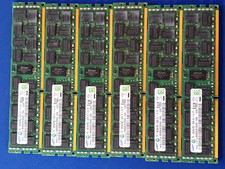 KIT OF 6 Samsung 1x 8GB DDR3-1333 RDIMM PC3-10600R Dual Rank