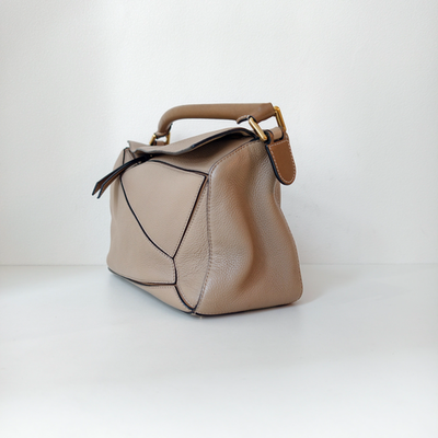 Loewe Puzzle crossbody bag, sand medium size with gold hardware | eBay