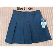 IZOD Girls Navy Blue Pleated School Uniform Skort Size 5 NWT ZCF0068Q
