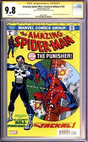 Amazing Spider-Man #129 Facsimile Edition SS CGC 9.8 - signed by Jon Bernthal