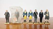 Marx Hard Plastic Painted Presidents Of The United States- 7 Figures