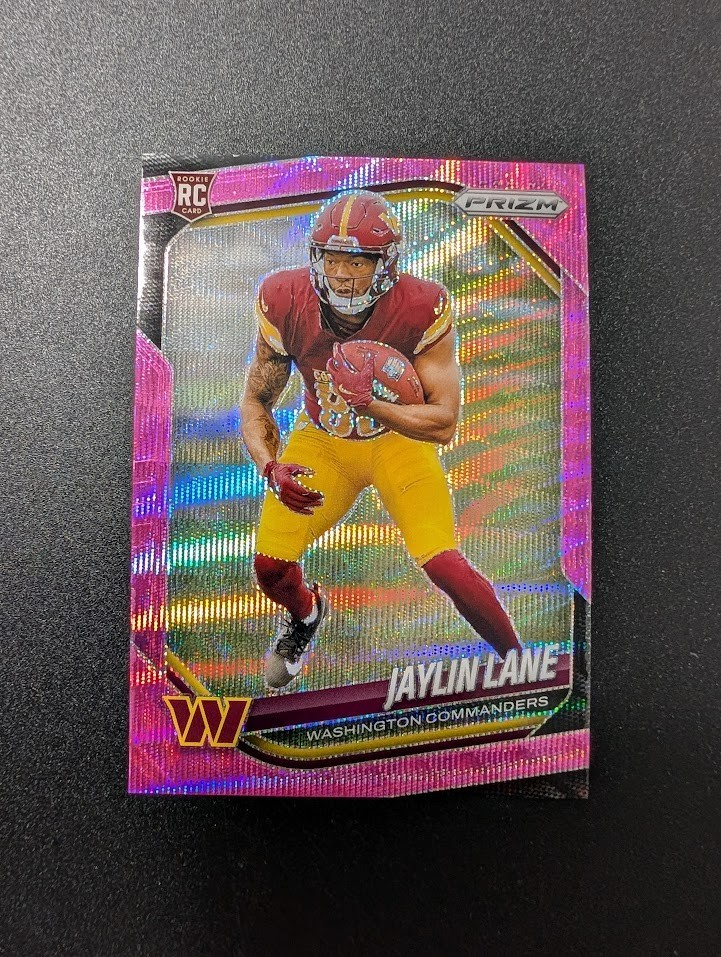 2025 Panini Prizm - Rookies Jaylin Lane #356 Pink Wave Prizm (RC)