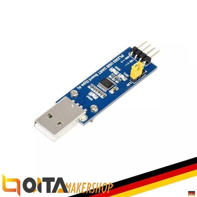 WaveShare PL2303 USB zu UART TTL Modul, Typ A Anschluss, Windows kompatibel