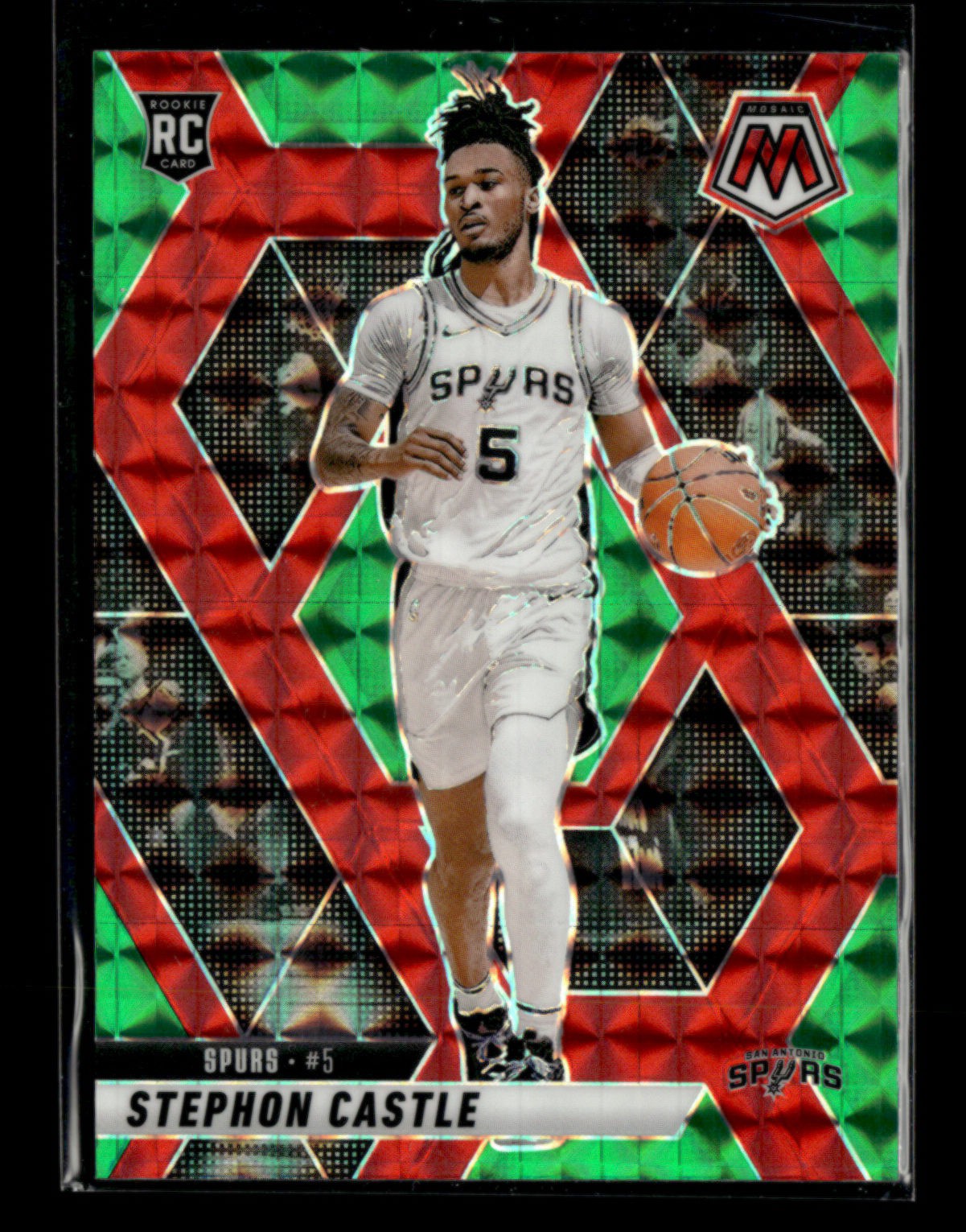 Stephon Castle RC 2024-25 Panini Mosaic Choice Red & Green Mosaic #236 [jm175