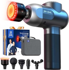 BOB AND BRAD C2 Ultra Massage Gun with Heat, Red