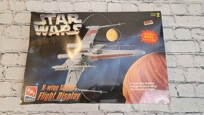 NIB AMT Ertl Star Wars X-Wing Fighter Flight Display Model Kit #8788 NEW SEALED