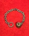 ORIG CIVIL WAR CS ENFIELD MUSKET NIPPLE PROTECTOR WITH CHAIN