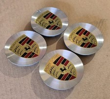 Original Porsche Center Caps Machined Oem Cayenne 911 Panamera Cayman Boxster