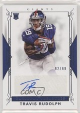 2017 Panini National Treasures Rookie Signatures 92/99 Travis Rudolph Auto 3l1