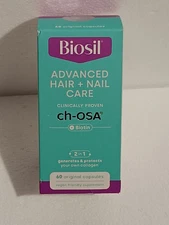 BioSil Advanced 2 In 1 Hair Nail Care Ch-OSA Collagen Biotin 60 Caps Vegan ...