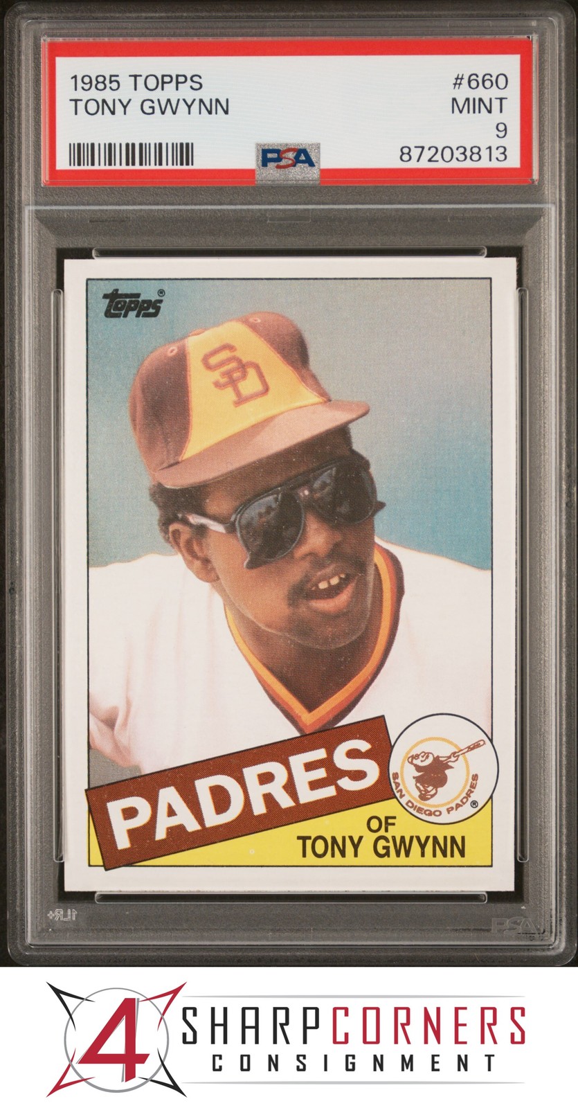 1985 TOPPS #660 TONY GWYNN PADRES HOF PSA 9