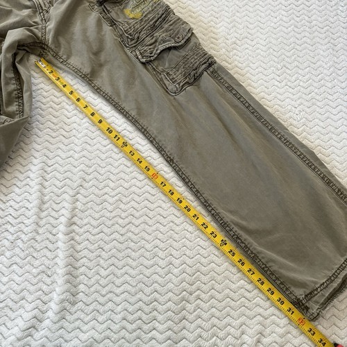 Jetlag JL150 Cargo Pants Men Sz 32/34 Baggy Streetwear Gorpcore Y2K Green - Picture 16 of 18