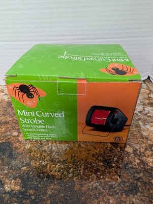 Mini Curved Strobe Light 1200-x Dance Party Halloween Variable Speed Control