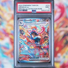 Pokémon TCG Twilight Masquerade Greninja EX 214/167 PSA 9 Mint Trading Card
